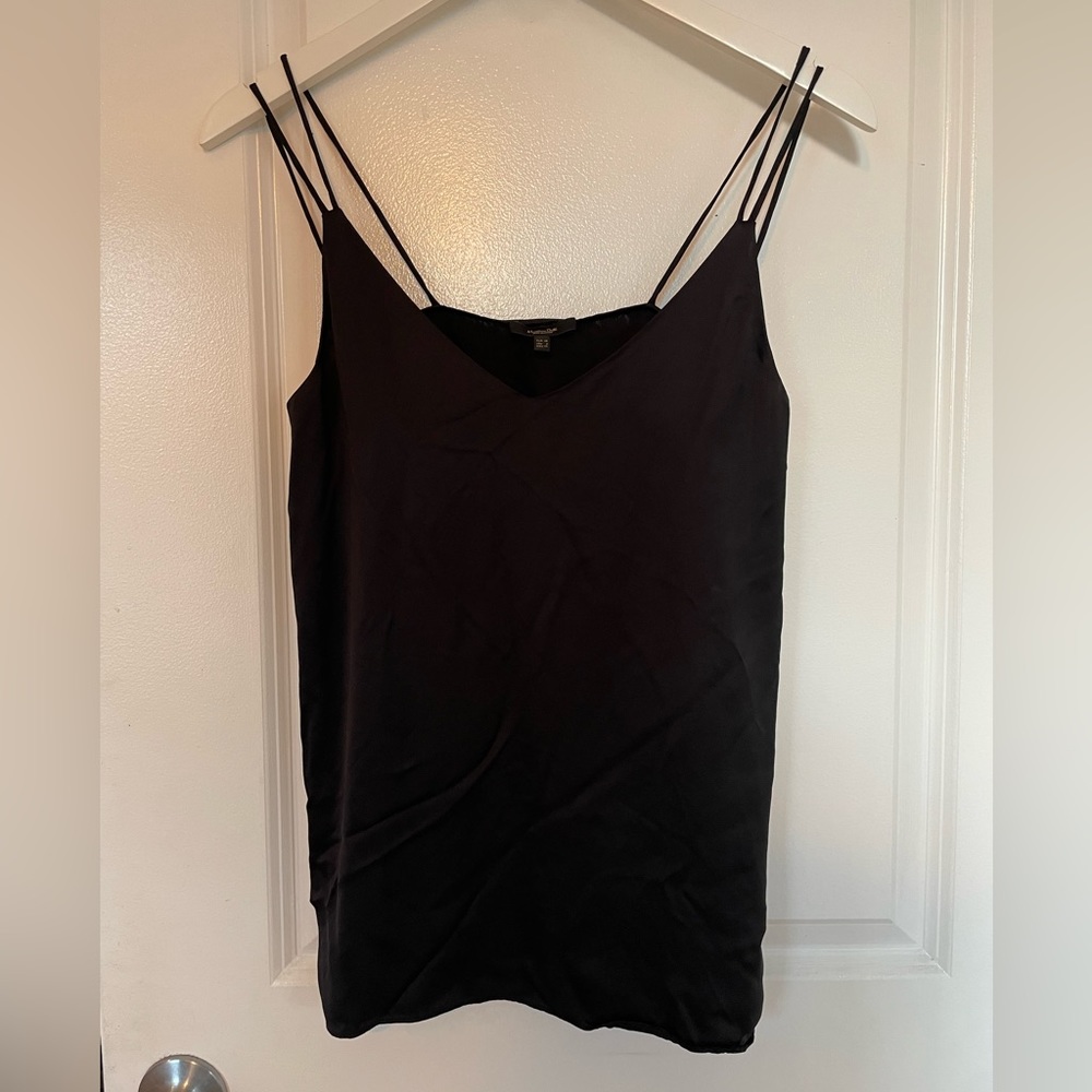 Massimo Dutti double strap satin camisole